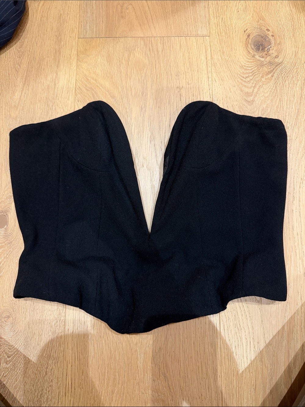 House of CB Black Strapless Sweetheart Bustier Camisole